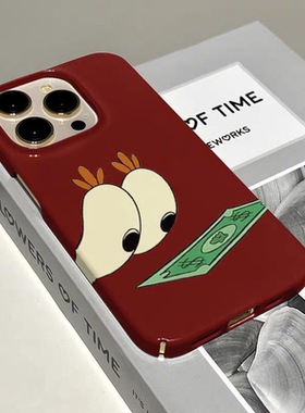 菲林蟹老板适用苹果15promax手机壳卡通p40女nova8/7女14p保护套小米13荣耀70女mate60/50情侣k40p可爱11/12p