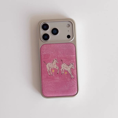 ins梦幻油画线条好运小马星星滴胶手机壳适用苹果iPhone17promax手机壳软边1615小米141312/11华为mate60P780