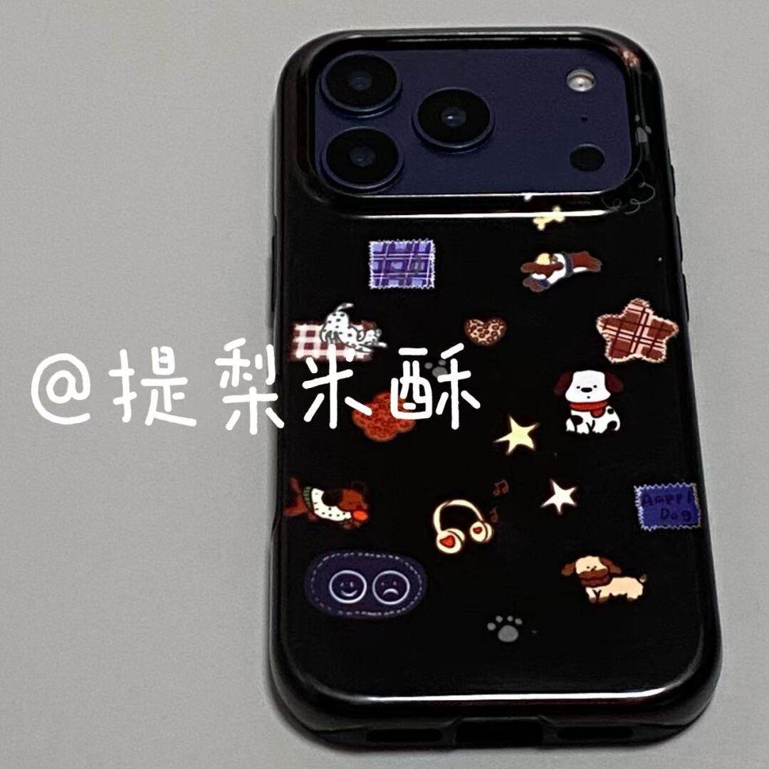 ins美贴贴元素适用于iPhone17 Pro Max手机壳美版新款菲林二合一苹果16pro防摔12全包15保护套原创1413手机壳