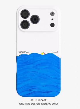 ins风蓝色海浪适用苹果17手机壳菲林二合一nova13华为p80mate70小米15个性艺术opporeno14荣耀300iPhone16