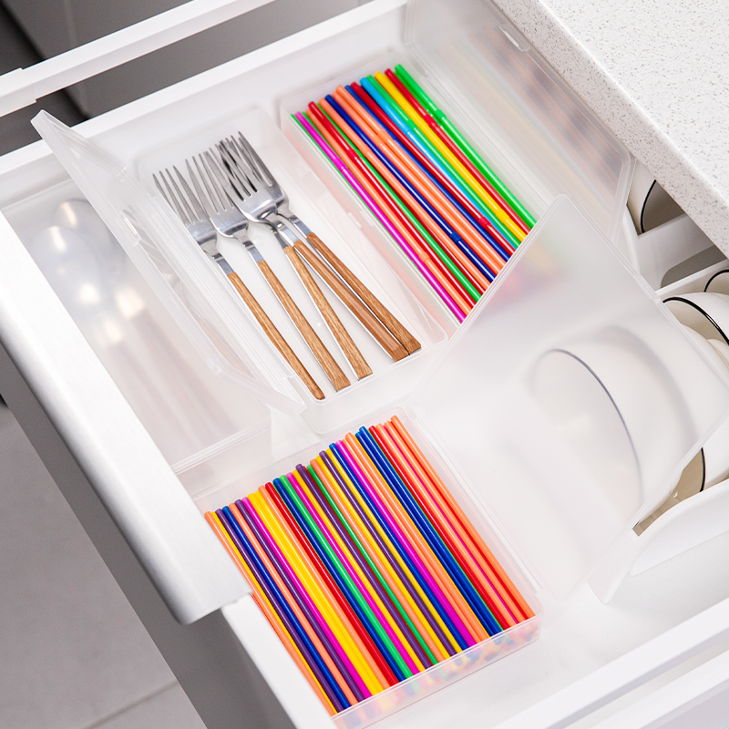 日本进口一次性吸管防尘收纳盒