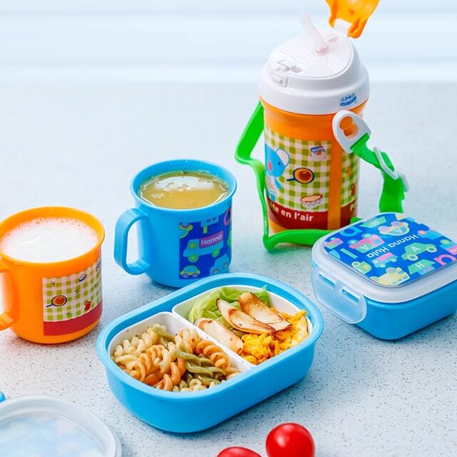 清仓日本进口小森树脂便当盒食品级塑料小学生专用初中生饭盒
