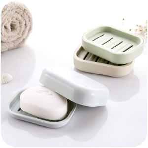 小白丫依米生活带盖创意风肥皂盒