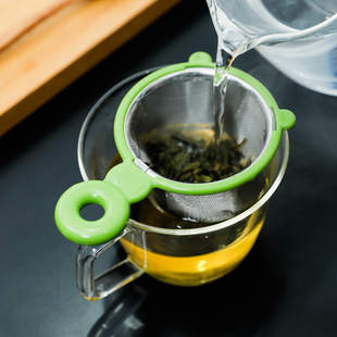 日本ECHO茶叶过滤网筛小漏勺超细茶叶果汁过滤隔渣面粉筛烘焙