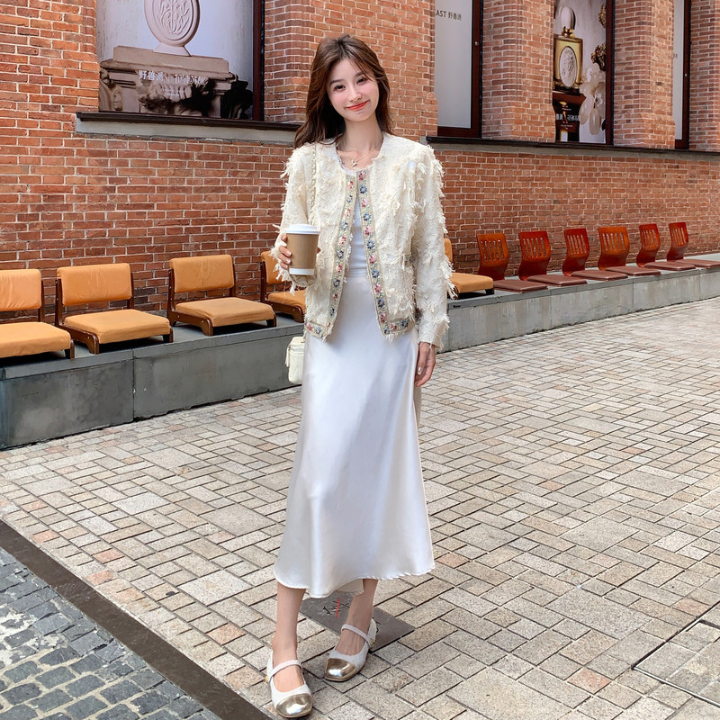 甜美流苏小香风碎花短外套女春秋2025新款小个子上衣流行爆款绝美,女装短外套,浙宝115