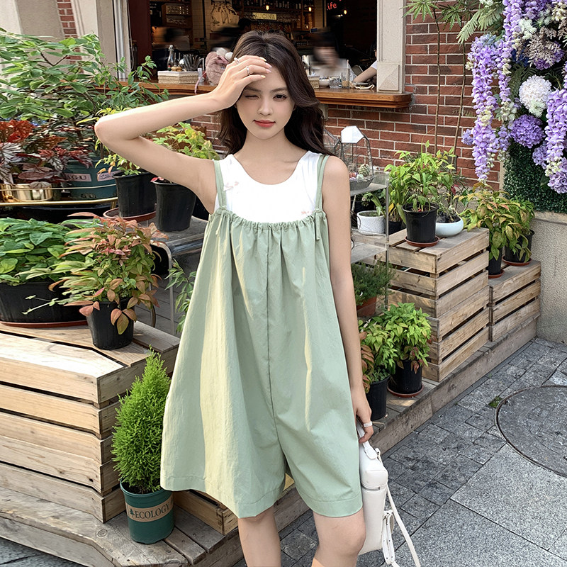 2026夏季新款减龄显瘦背带裤女休闲8159-P85-K128，女装连体裤，浙宝115