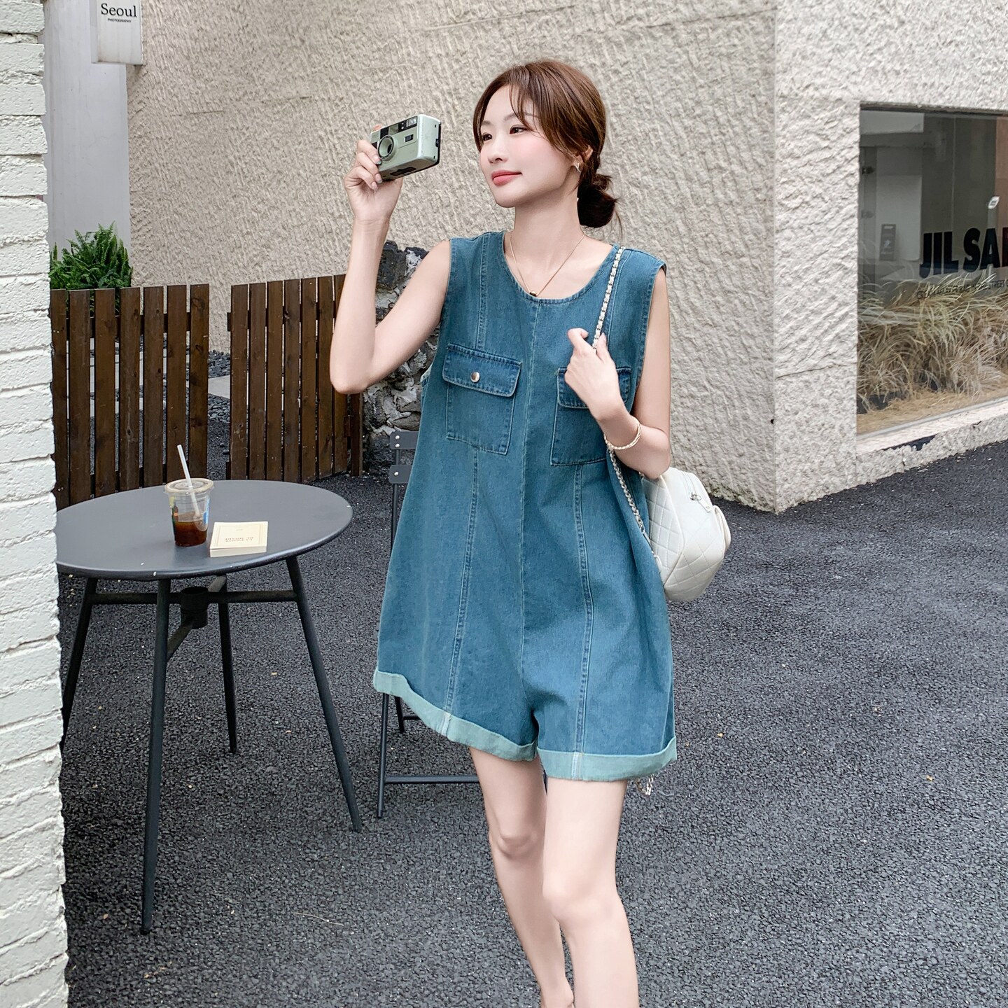 2026夏季新款韩系高级感牛仔连体短裤女8188-P125-K178,女装连衣裙,浙宝115