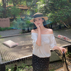 2026夏季新款韩版印花T恤+碎花半身裙套装8050-P160-K258图片