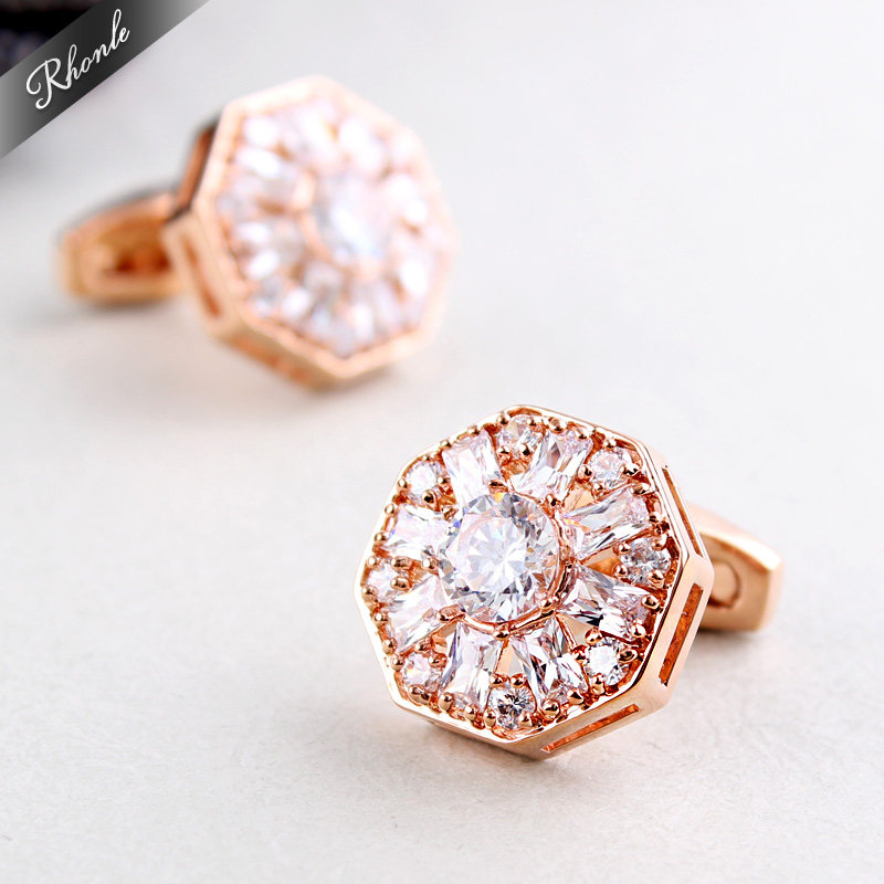 Cufflinks Sleeve nail white zircon Star anise Cufflinks French shirt lady button Rhinestone suit customizedin the Accessories/Leather belt/Hat/Muffler , Cufflink  category - from Buy2taobao.com to provide professional Taobao agent buy service