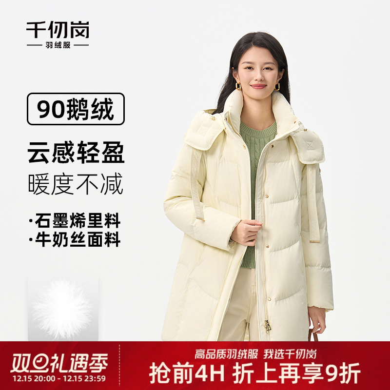 连帽魔力黑通勤女款冬季保暖