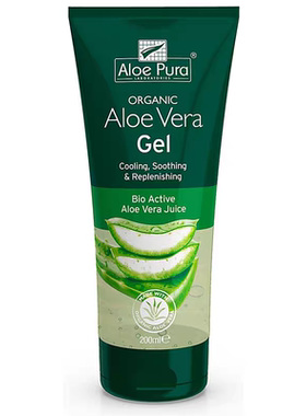现货英国Aloe Pura有机芦荟胶保湿啫喱舒缓补水修复镇静200ML