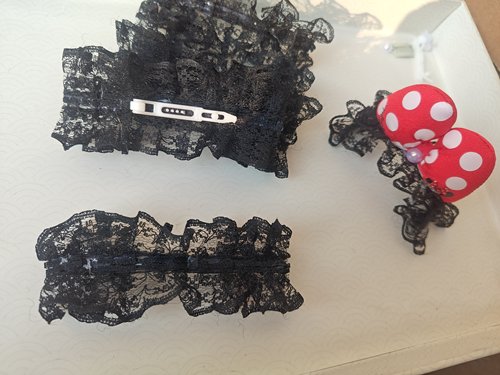 Diy配件宠物专用狗蕾丝发箍定型条猫耳手工发夹马尔济斯约配件