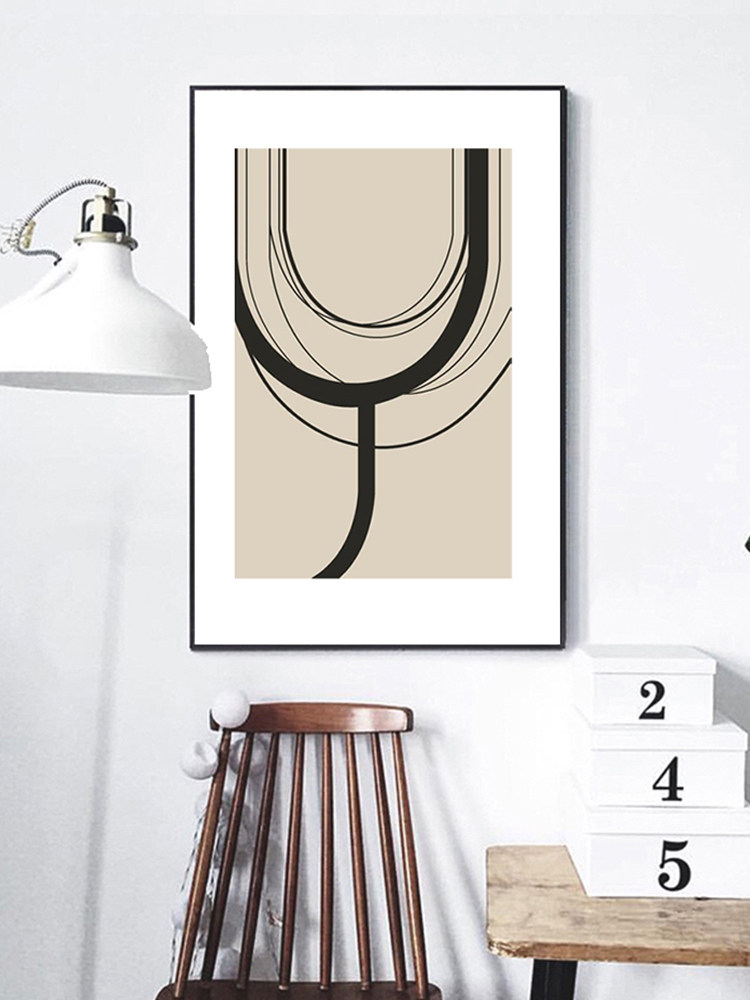 抽象创意几何线条装饰画现代简约客厅沙发背景墙玄关柜摆件挂画,家居饰品,现代装饰画,淘宝优惠券,粉丝福利购,淘宝优惠卷