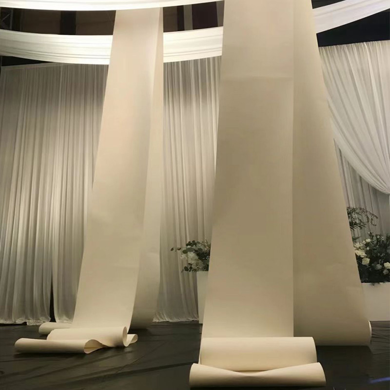 婚庆造型纸飘带长条白纸卡结婚纸节日装扮用品