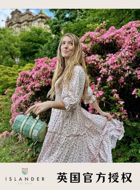 英国官方授权Islander轻奢大容量水桶包斜挎Harris Tweed®羊毛格