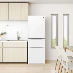 374升净离子群三门冰箱任意门冰柜 日本夏普25年新款