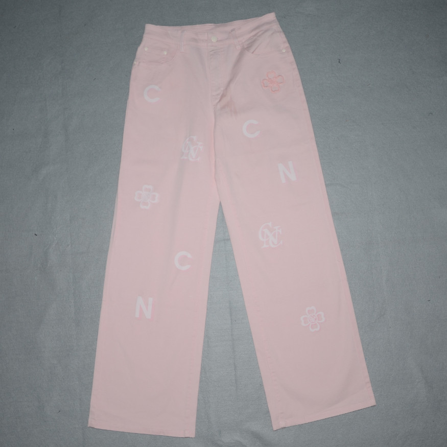 C女装春夏中厚休闲裤阔腿裤子