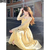 两件套 碎花吊带长裙 甜美气质挂甜美千金修身 温柔开衫 雪梨气泡水