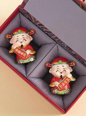 国潮创意财神爷礼品套装公司企业店铺开业乔迁伴手礼朋友生日礼物
