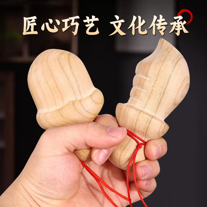 桃木剑挂件婴儿小短剑一体无漆实木剑儿童玩具宝剑木雕随身手工