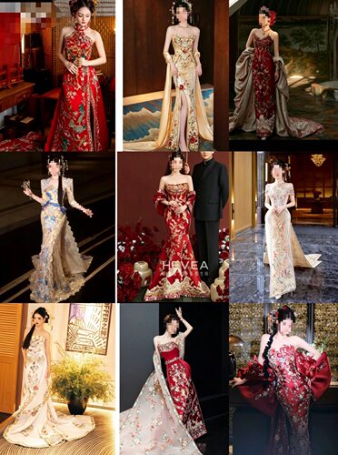 南洋敬酒服新娘旗袍新中式订婚礼服高级感结婚鱼尾连衣裙