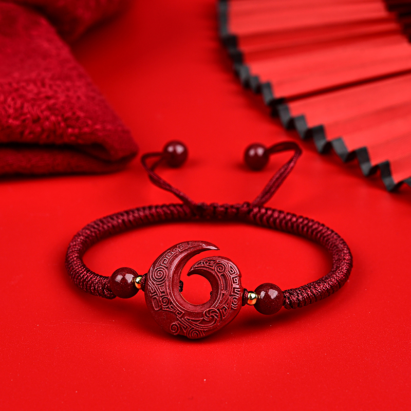 扭转乾坤手链朱砂本命年红手绳牛年珠情侣款男女礼物貔貅手串