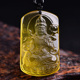 橘黄天然黄水晶大势至菩萨生肖属马吊坠本命年属马守护神护身挂件
