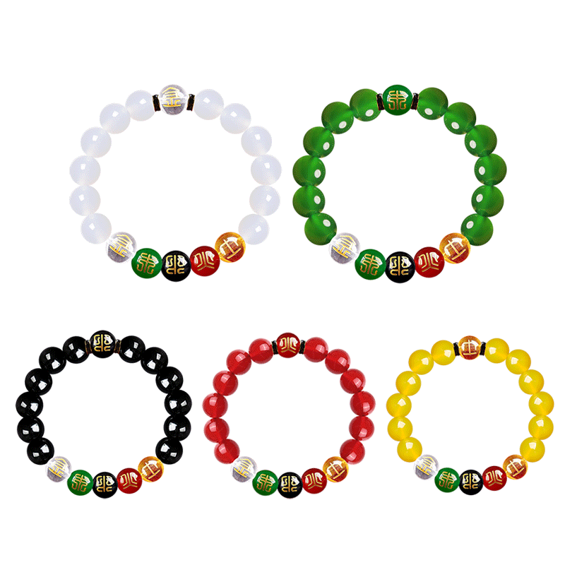 五行手链缺补水木火金土玛瑙五行