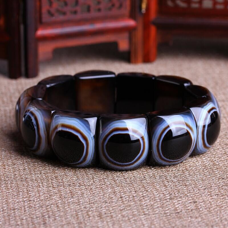 天然影子石手链 事业不顺 断 掌 男女手串饰品礼物f19