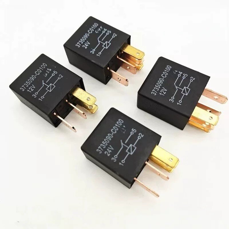 适用12V24V40A紫罗兰继电器汽车通用大电流4脚5脚4插5插小型继电图片