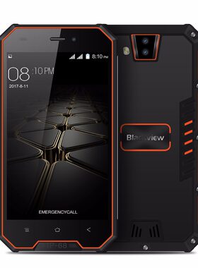 现货4.7寸1+8G三防IP68双摄像头安卓手机Blackview BV4000 联通4G