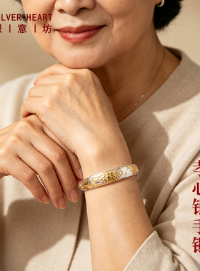 2026新款龙凤纯银9999手镯奶奶