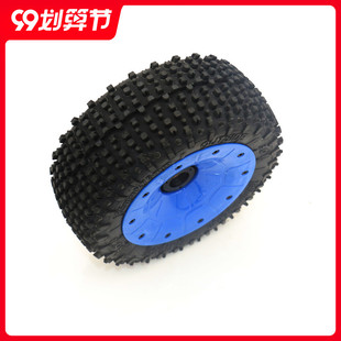 贝拓DTT封闭式边框赛道型小钉轮胎总成单个装 69033 Losi5T若凡LT