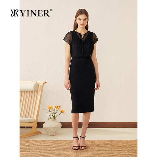 音儿专选美人鱼尾醋酸混纺连衣裙