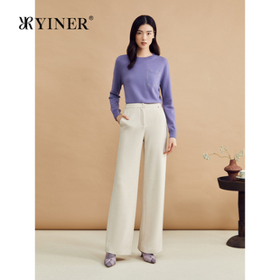 软糯毛针织衫 法式 100山羊绒 云朵上衣 YINER音儿冬季
