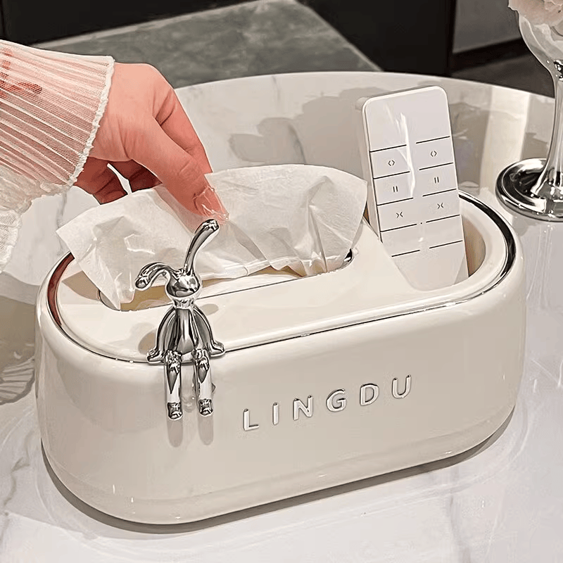 桌面遥控器简约创意餐厅抽纸盒