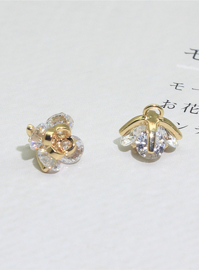 水钻吊坠手链小挂件铜镀金