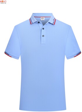 YK213浅蓝色T恤衫富士布珠地针织195克男女通款薄凉爽户外夏令营