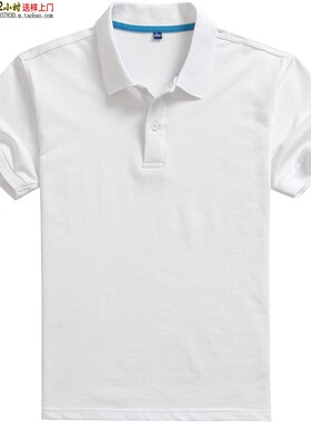 白色P1330班服公司团建商务聚会广告32支纱T恤POLO衫短袖印染刺绣
