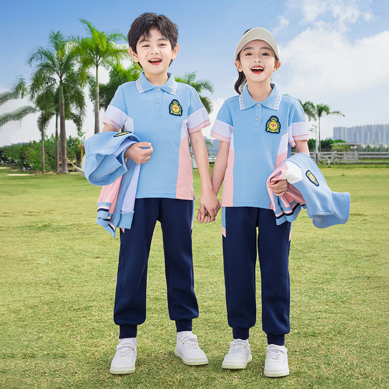 幼儿园园服春秋装三件套英伦风小学生校服夏装运动儿童班服棒球服
