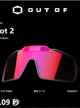 意大利OUT OF BOT2自行车骑行山地公路运动短道速滑瞬变光眼镜