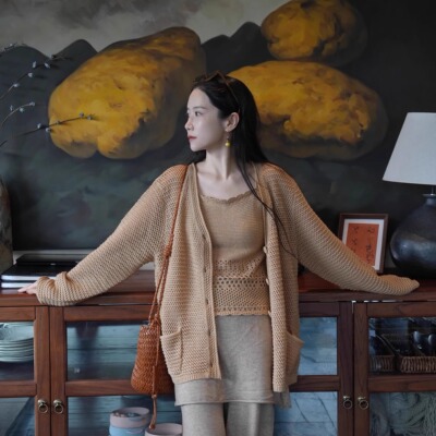 是阿珂呀2025甜美两件套装针织