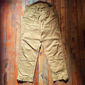 甲板裤 男士 新品 咔叽秋冬纯棉重磅人字纹复古水洗日系工装 fw风格