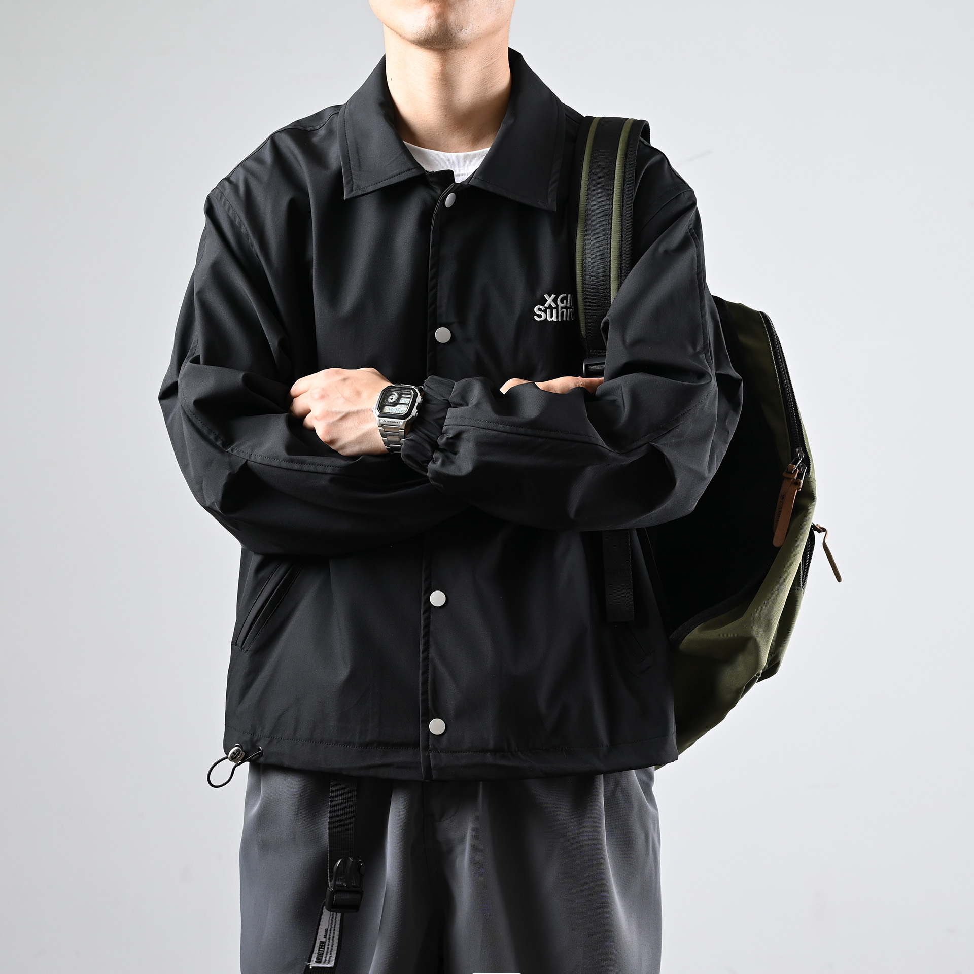 XGI夹克男刺绣休闲2025