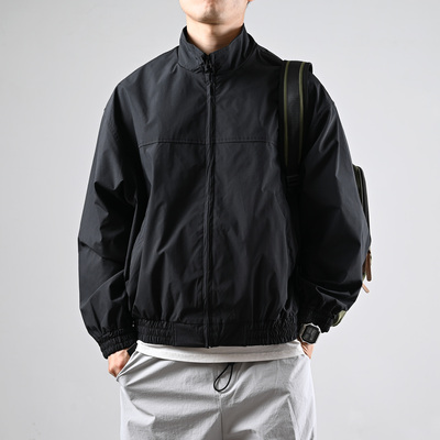 XGI纯色立领夹克2025秋季新款