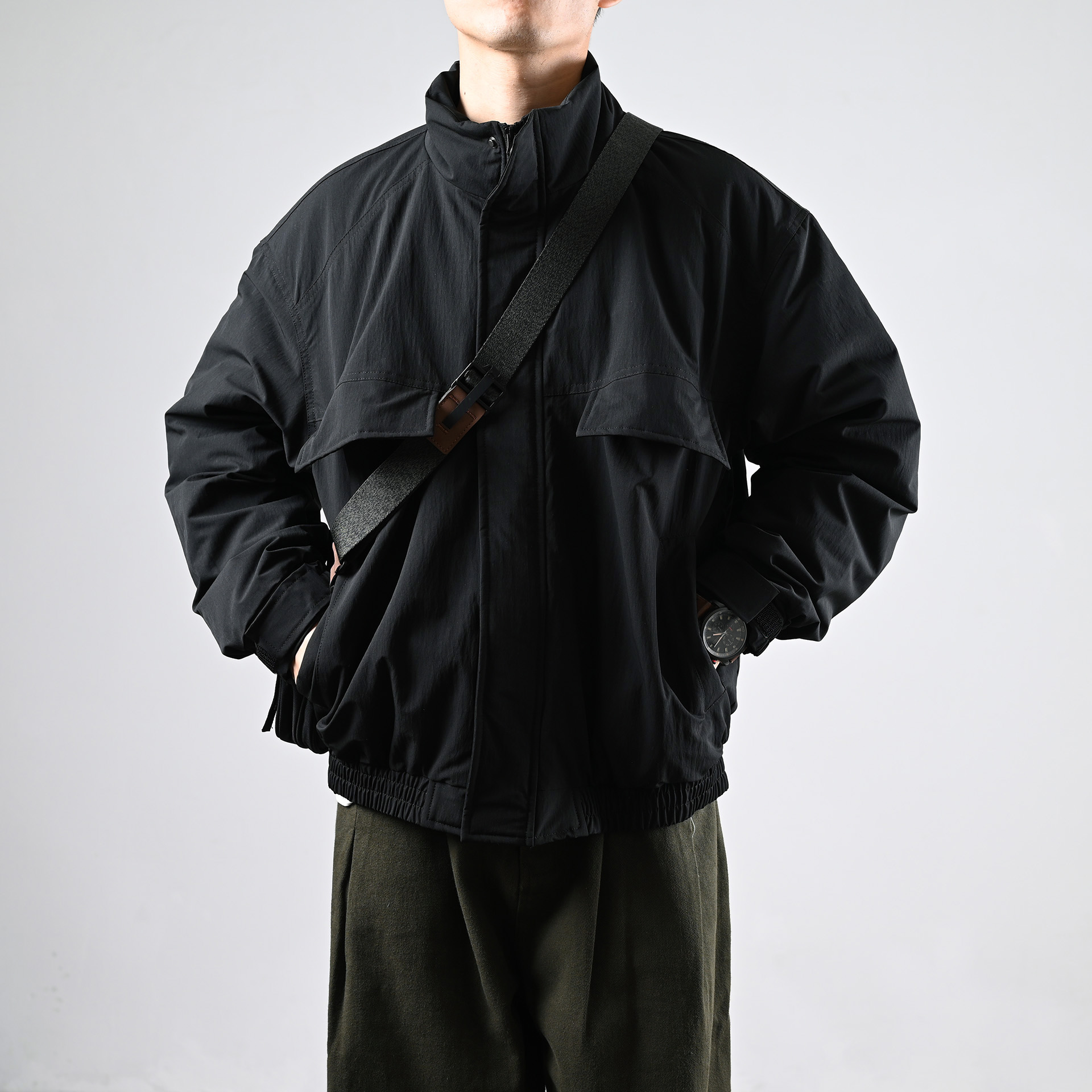 2025新款羽绒服男工装立领