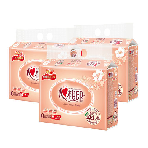 心相印原木m码400张3提18包抽纸