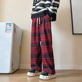 加绒加厚休闲格子裤K864P55，男装卫衣，星座1108-1