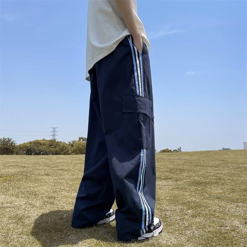 2025夏季新款男士薄款宽松直筒休闲裤直筒运动裤K80P40,女装休闲裤,星座1108-1