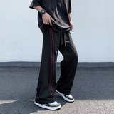 2025新款男士休闲裤直筒长裤宽松阔腿拉杆裤K271P38，男装休闲裤，星座1108-1